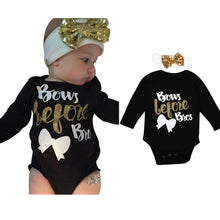Load image into Gallery viewer, New 2Pcs Newborn Baby Girl Letter Long Sleeve