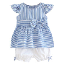 Load image into Gallery viewer, Newborn Kid Baby Girl Striped Cute Bow