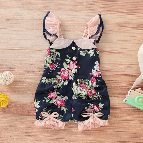Infant Baby Girl Kid Floral Ruffle Flower