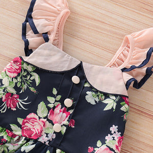 Infant Baby Girl Kid Floral Ruffle Flower