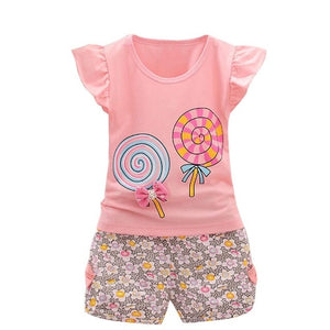 New 2PCS Toddler Kids Baby Girls summer
