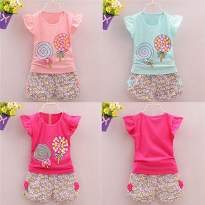 New 2PCS Toddler Kids Baby Girls summer