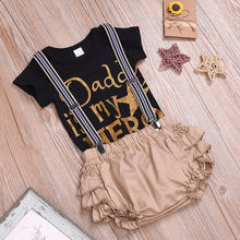 Load image into Gallery viewer, Summer Baby Girl Ruffled Overall Outfit

