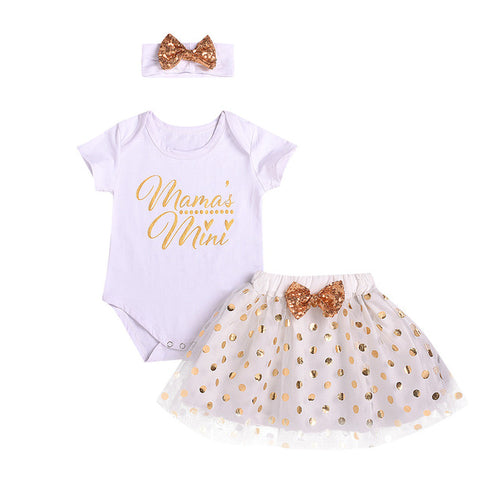 Cute princess costume Kids Baby Girl Letter