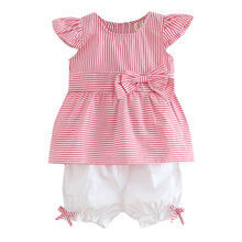 Load image into Gallery viewer, Newborn Kid Baby Girl Striped Cute Bow
