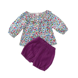 New Infant Baby Girls Long Sleeve Floral Print