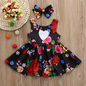 Toddler Kid Baby Girl Dress Summer Clothes Floral